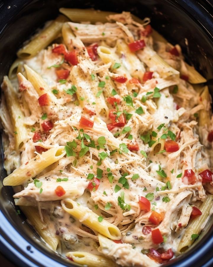 Slow Cooker Creamy Ranch Chicken: – My Healthy Oasis